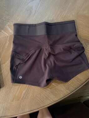 Lululemon Women’s Shorts Size 8 | Brown | Wide Waistband | Lightweight